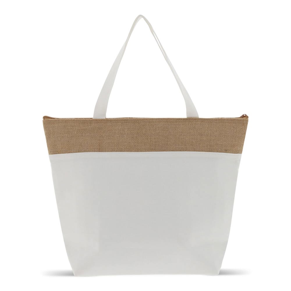 Strand-Kühltasche baumwolle/Jute 43x33x14 cm