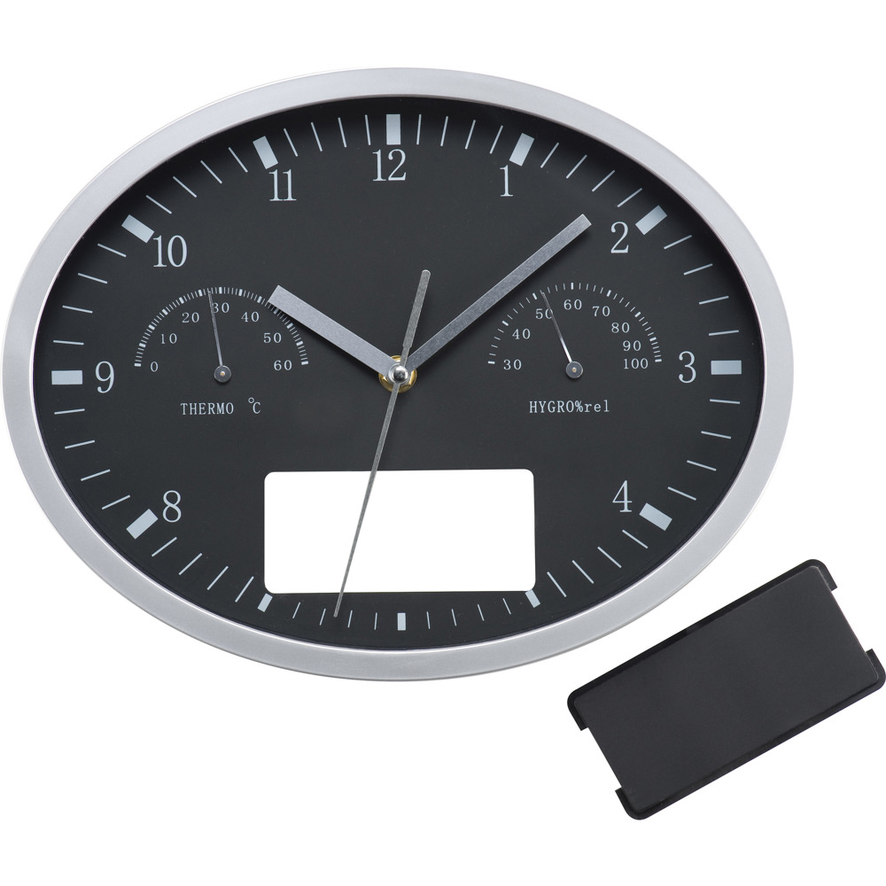 Wanduhr mit Hygro- und Thermometer HENRY