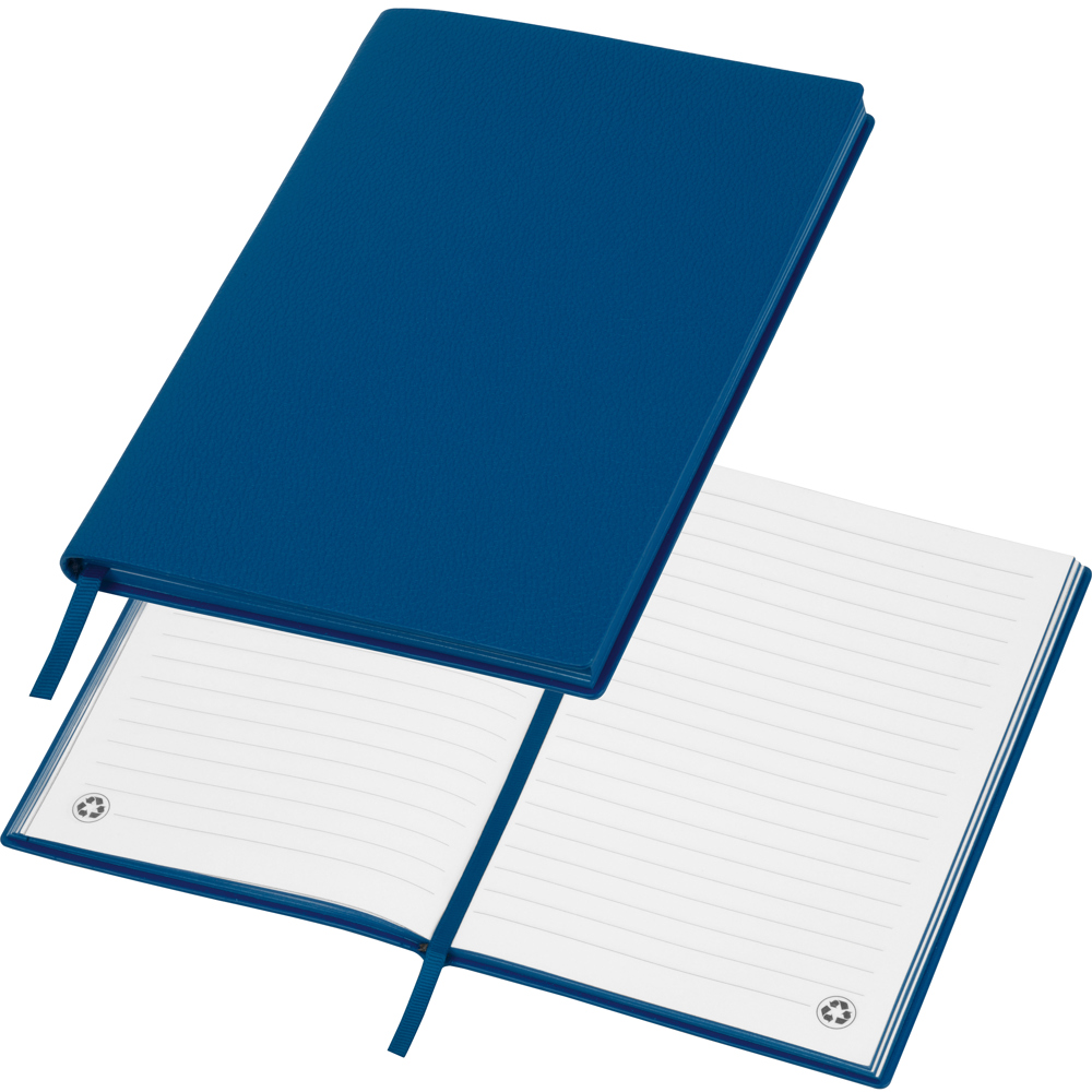 A5 Notizbuch aus Soft PU HENRI - Dunkelblau