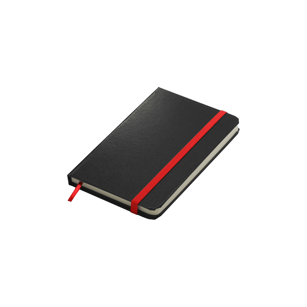 Notizbuch, mini - Schwarz/Rot
