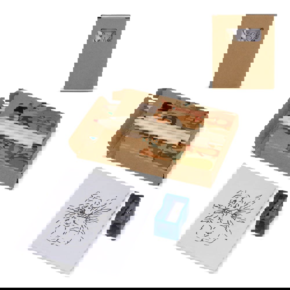 8-teiliges Malset in Kraftkarton