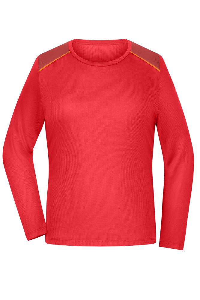 Ladies' Running Shirt Longsleeve GRS - Spicy-orange (ca. Pantone 485 C)