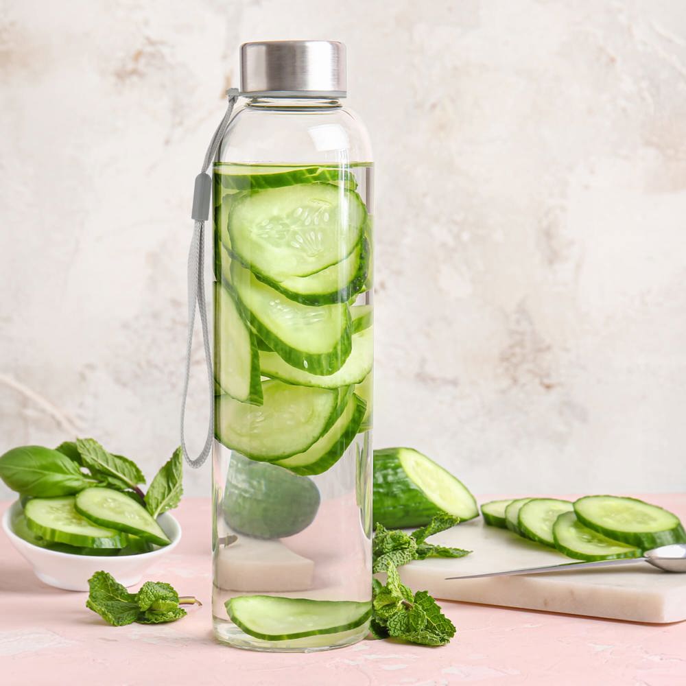 Trinkflasche aus Glas 500ml