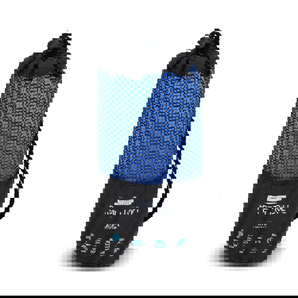 R-PET-Schnelltrocknungshandtuch 40 × 80 cm mit Beutel, Sublimationsdruck.