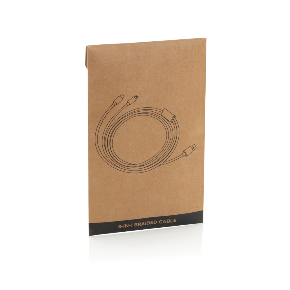 3-in-1 umwobenes Kabel