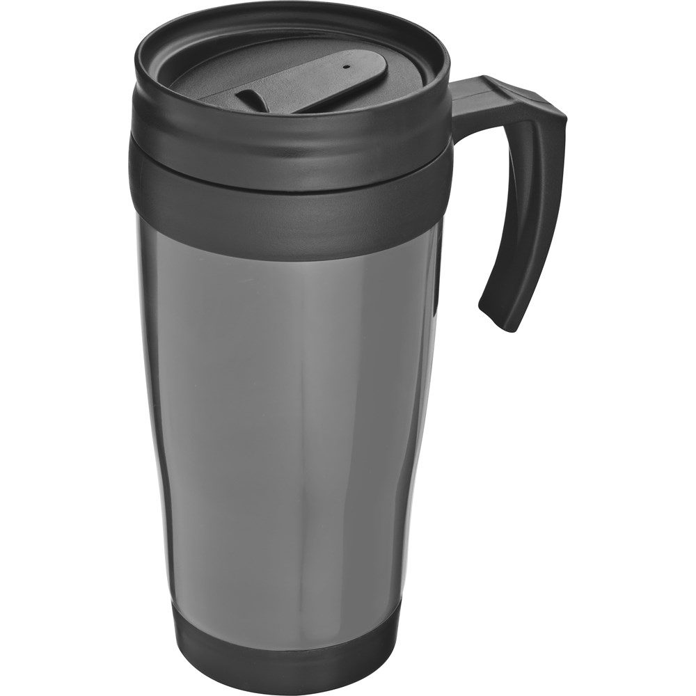 Isolierbecher aus Kunststoff, 400ml JOYCE - Silbergrau