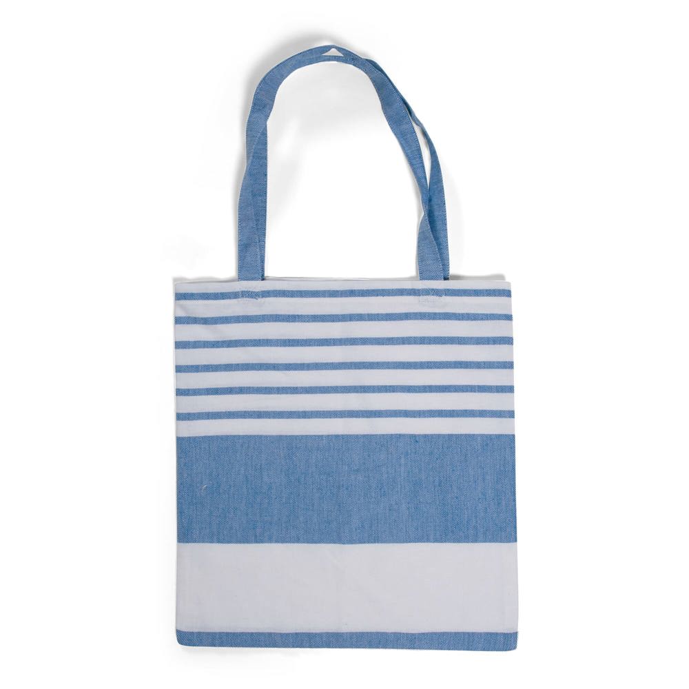 Sagaform Ella Hamam Baumwolltasche 41x38 cm - Blau