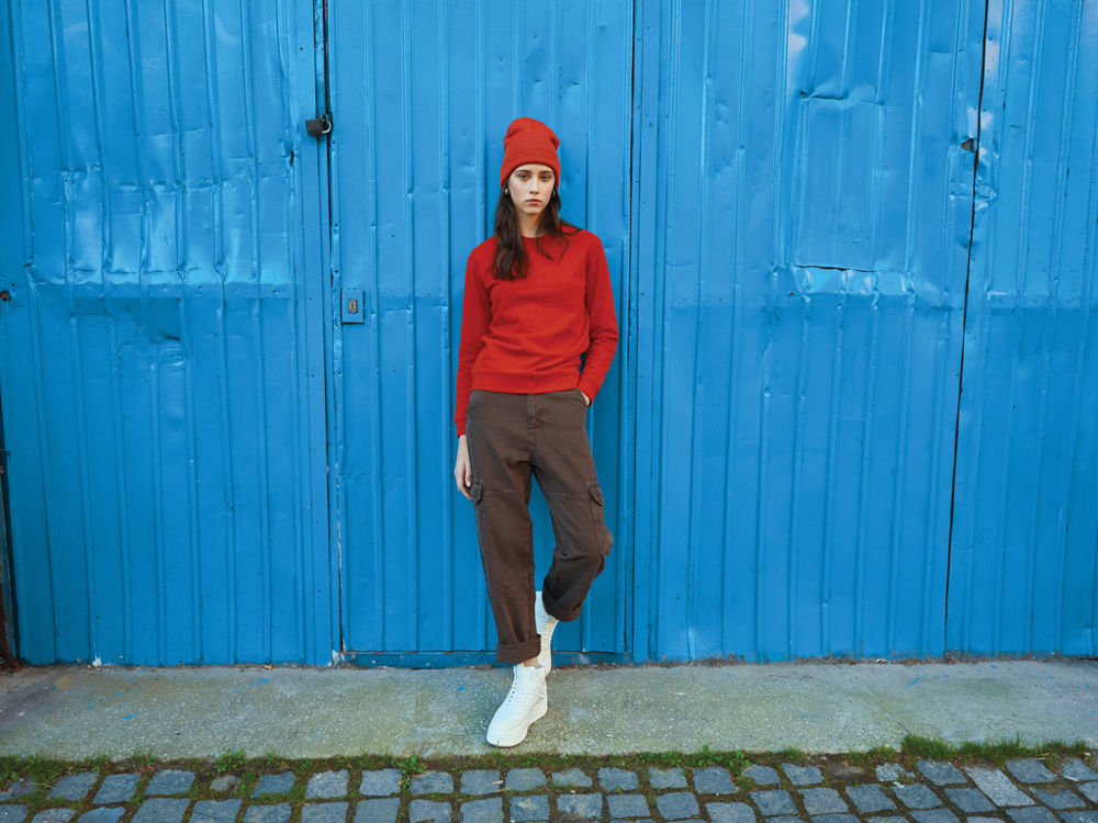 IQONIQ Zion Rundhals-Sweater aus recycelter Baumwolle