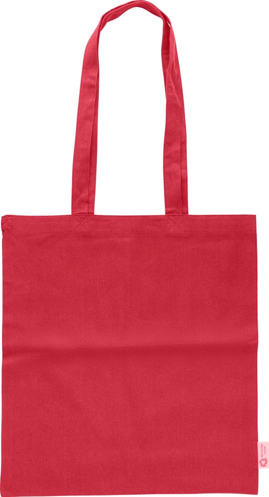 Einkaufstasche aus recycelter Baumwolle (120 g/m²) Cassiopeia - Rot