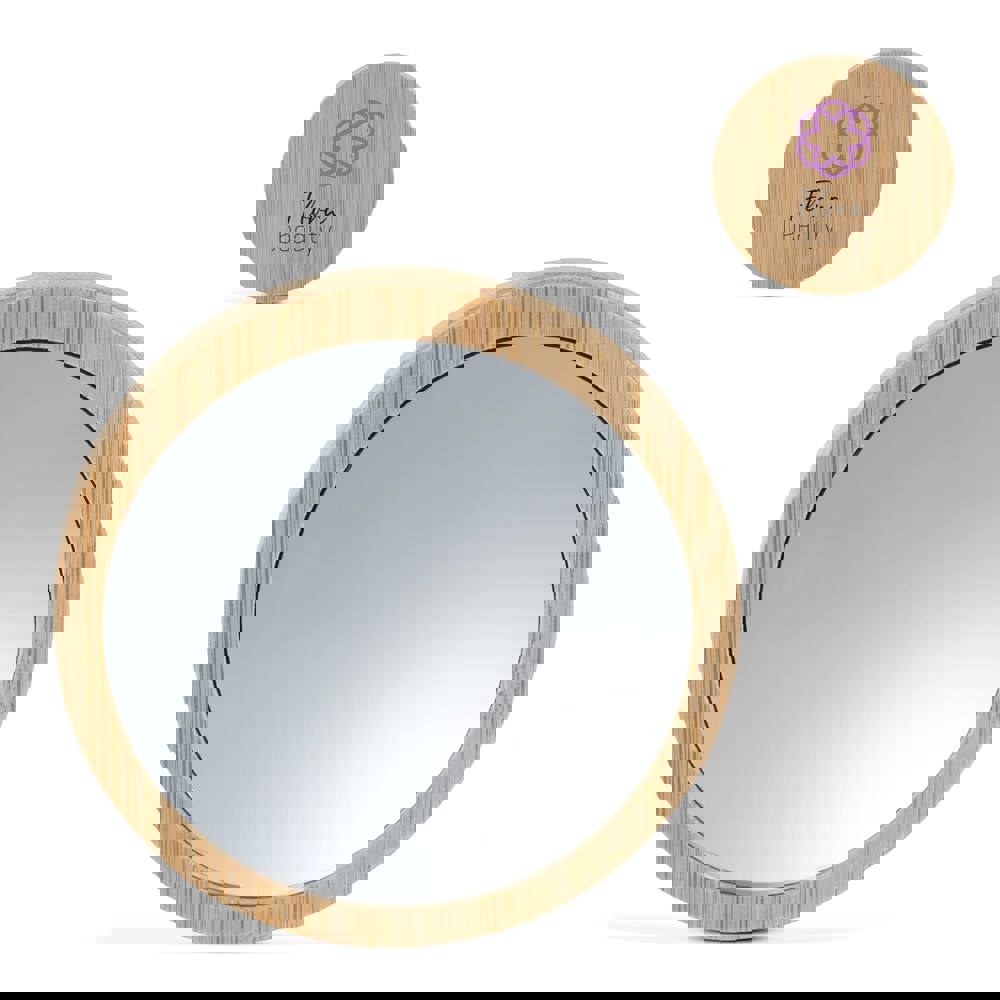 Bambus Taschenspiegel