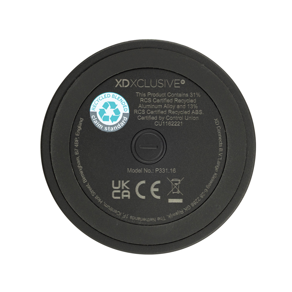 Nivio magnetischer 5W-Speaker aus RCS recyceltem Aluminium