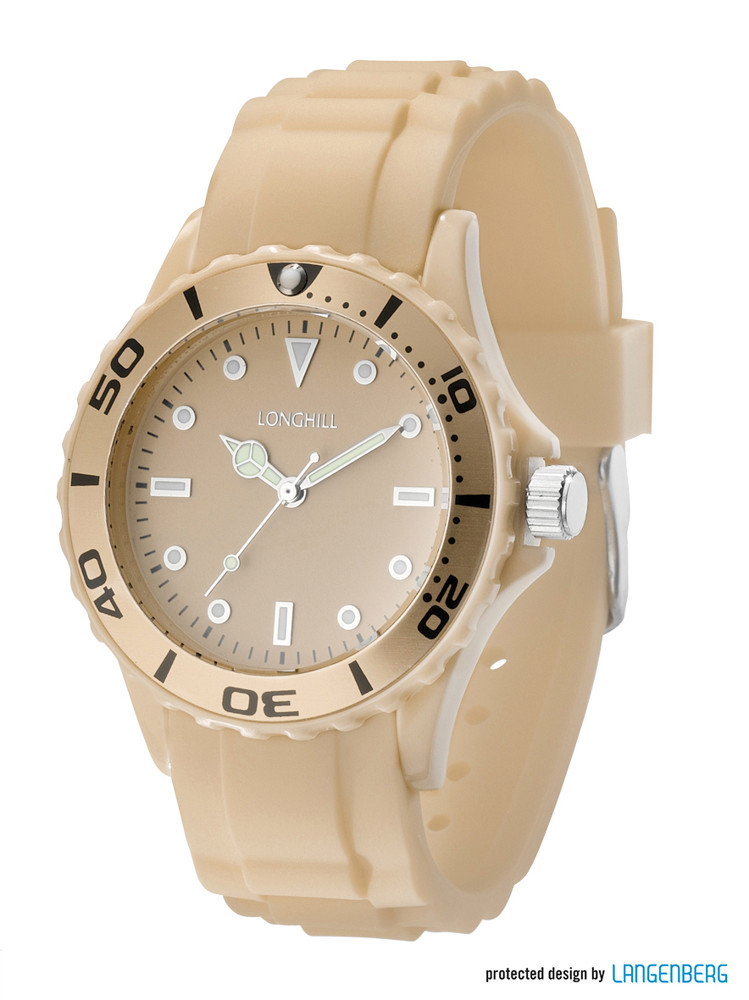 Kunststoffuhr LOGI LADY - Sand