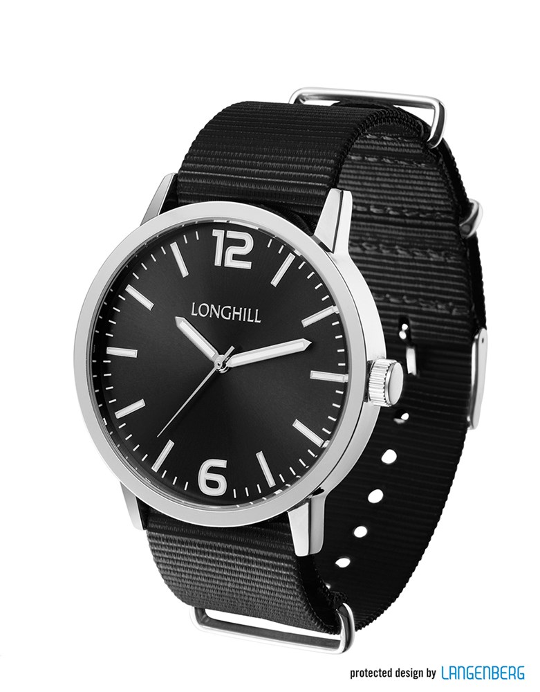 Metalluhr TEXSTYLE - Schwarz