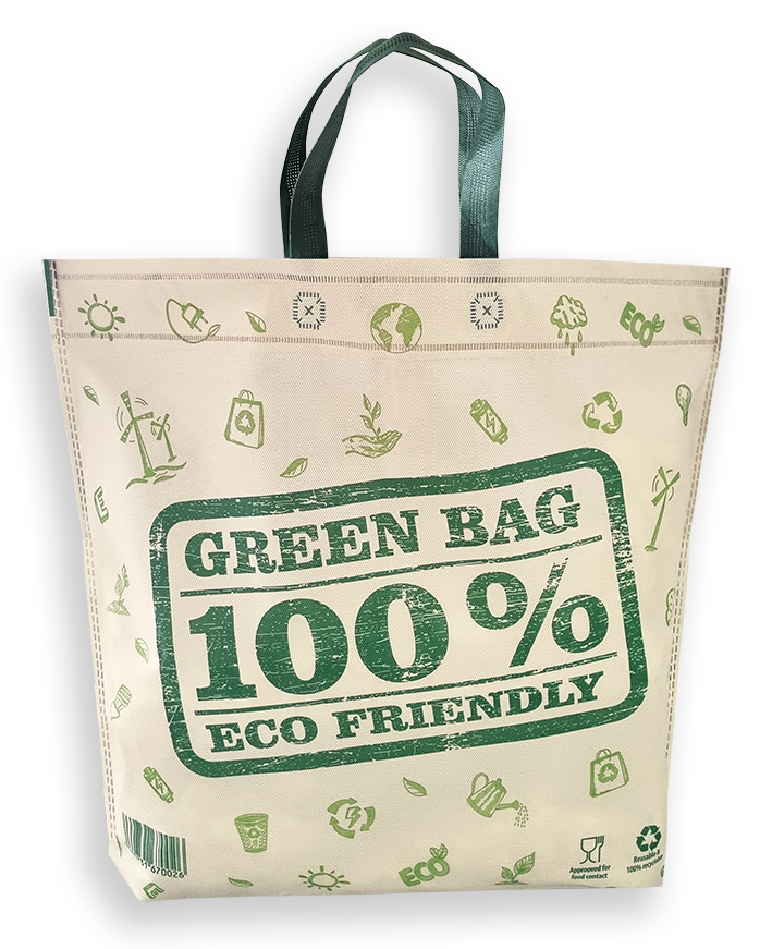 Non Woven Tasche MAXI mit 100% ECO FRIENDLY Motiv
