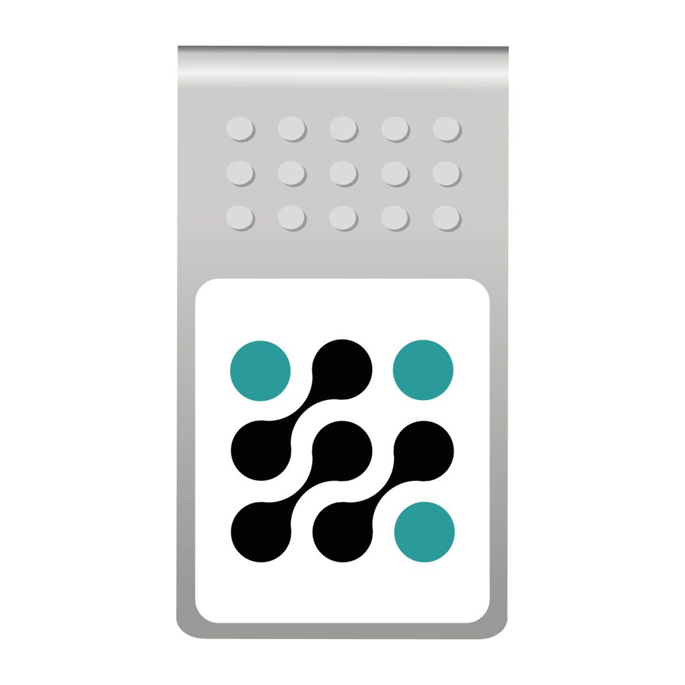 ROMINOX® Mehrweg-Büroklammer Straight Clip mit Noppen, idealer Mailingartikel für Dokumente, bis zu 18 Seiten Klemmkraft