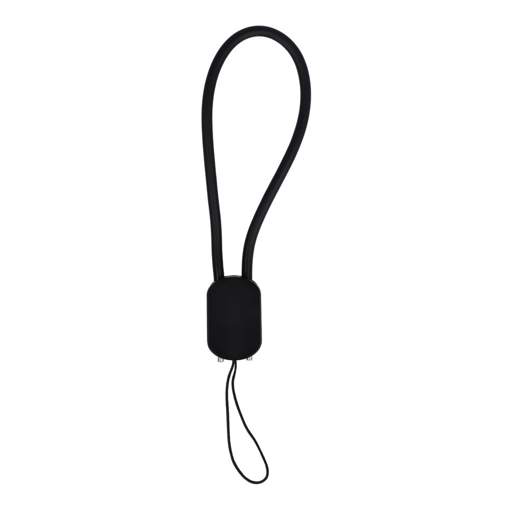 USB-C-Schlüsselanhänger-Kabel 60 W - Schwarz