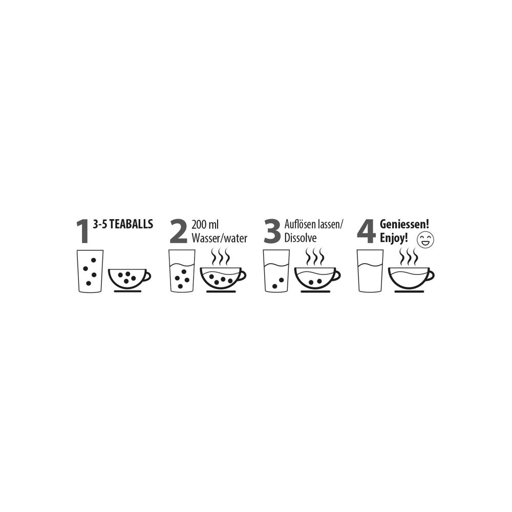 Promo Drops by TEABALLS - 1 Sachet (6-8 Zitrone Drops für ein Erfrischungsgetränk mit bis zu 0,5 L)