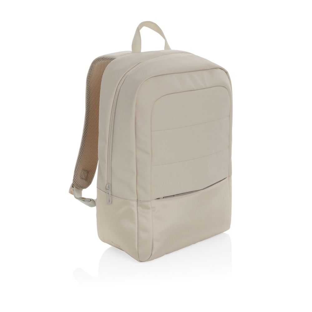 Armond AWARE™ RPET 15.6" Basic Laptop-Rucksack - beige (± PMS Warm Grey 1)