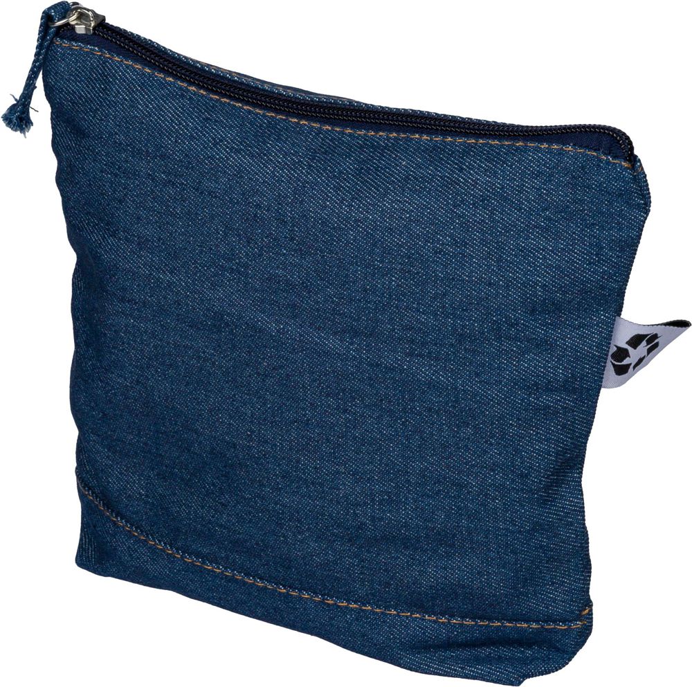 Kosmetiktasche aus recyceltem Denim Orin
