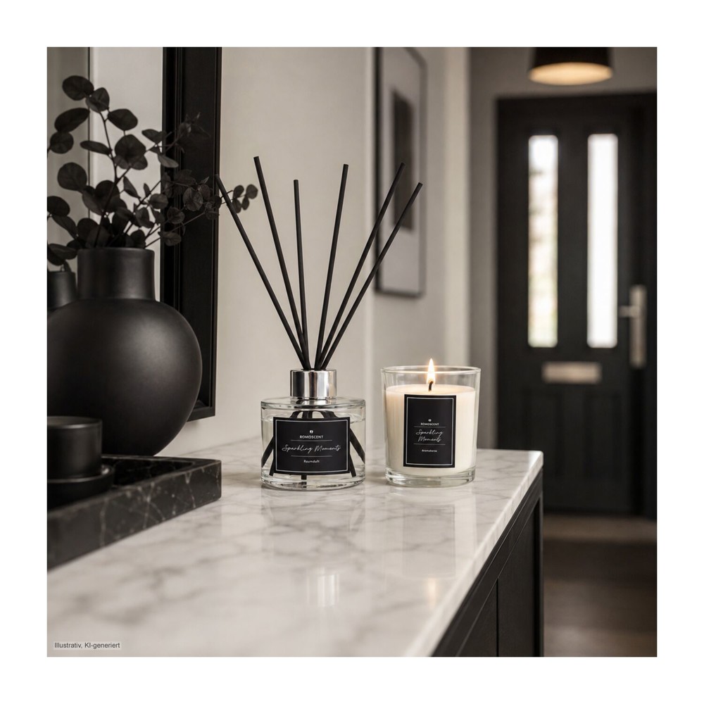ROMOSCENT® Aroma-Set Sparkling Moments, Raumduft & Aromakerze