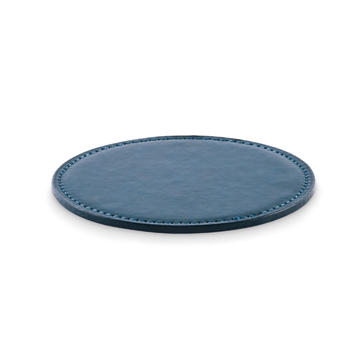 POSA - Runder Untersetzer PU - Marineblau