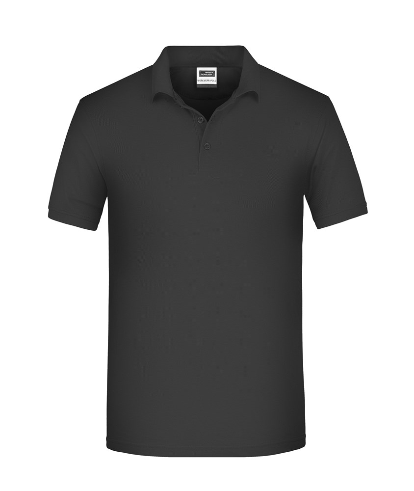 Men's ORGANIC Workwear Polo OCS Blended - Black (ca. Pantone blackC)