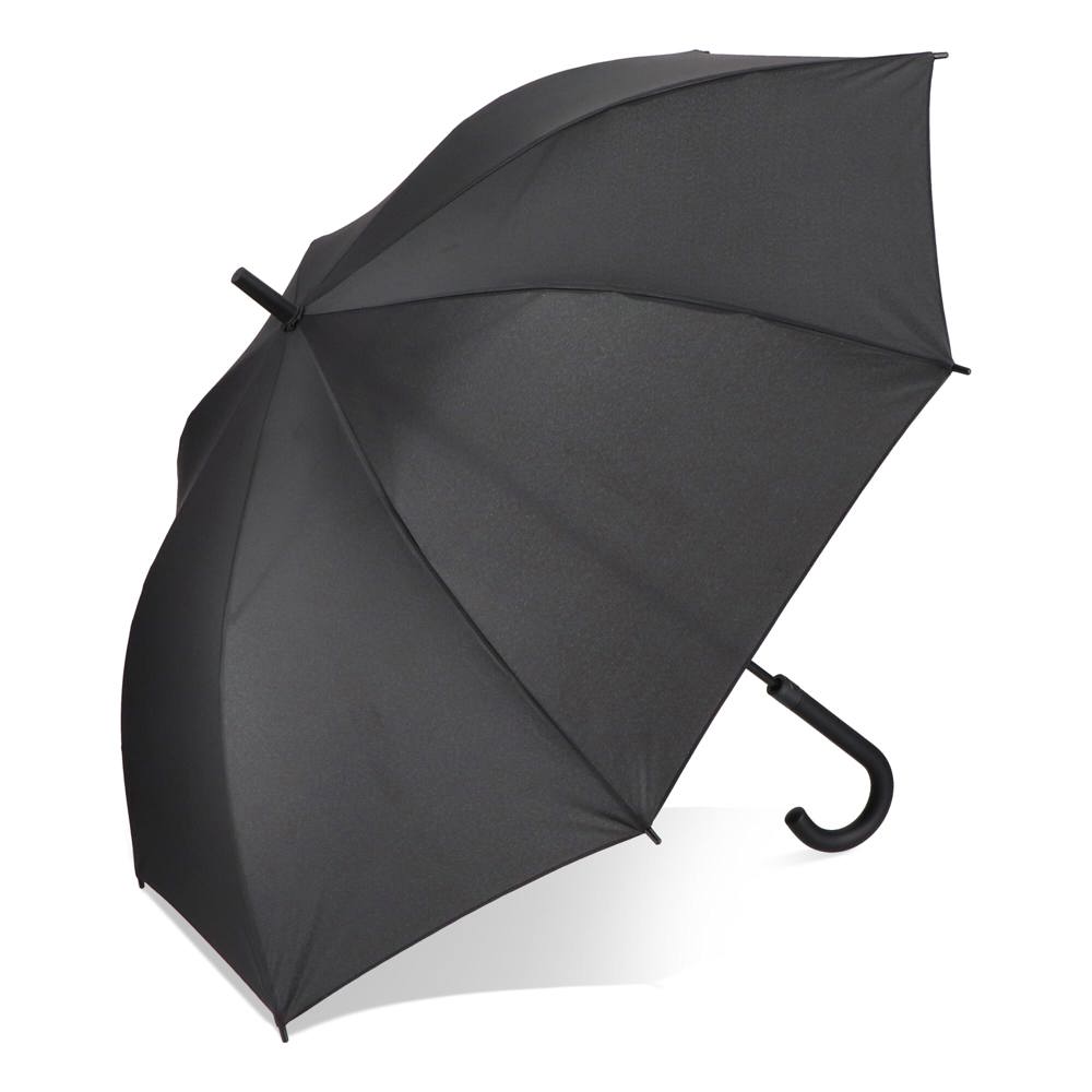 Verdure 190T Pongee 23" windproof Hakenschirm Auto open - Schwarz