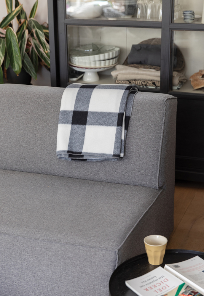 Weiche karierte Fleece-Decke