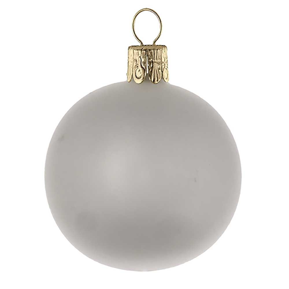 Traditionelle Glaskugel - Weiß