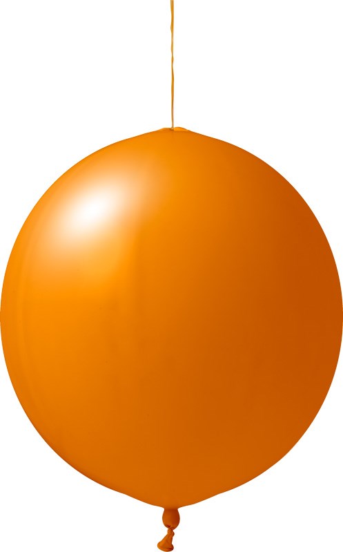 Punchballons ohne Druck 120/130 cm - Ø 44 cm - 18 inch - Orange (6004) Pastel (± PMS 1575)