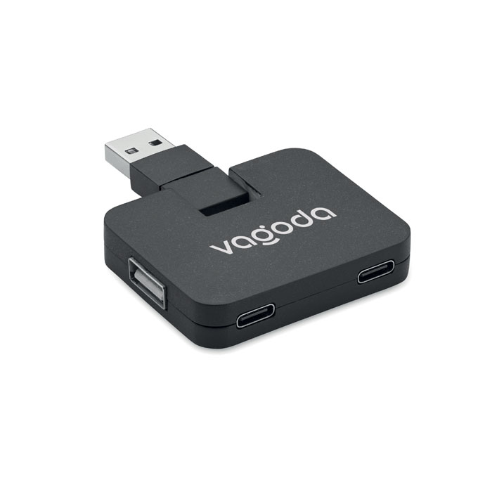 SQUARE-C - 4 Port USB Hub