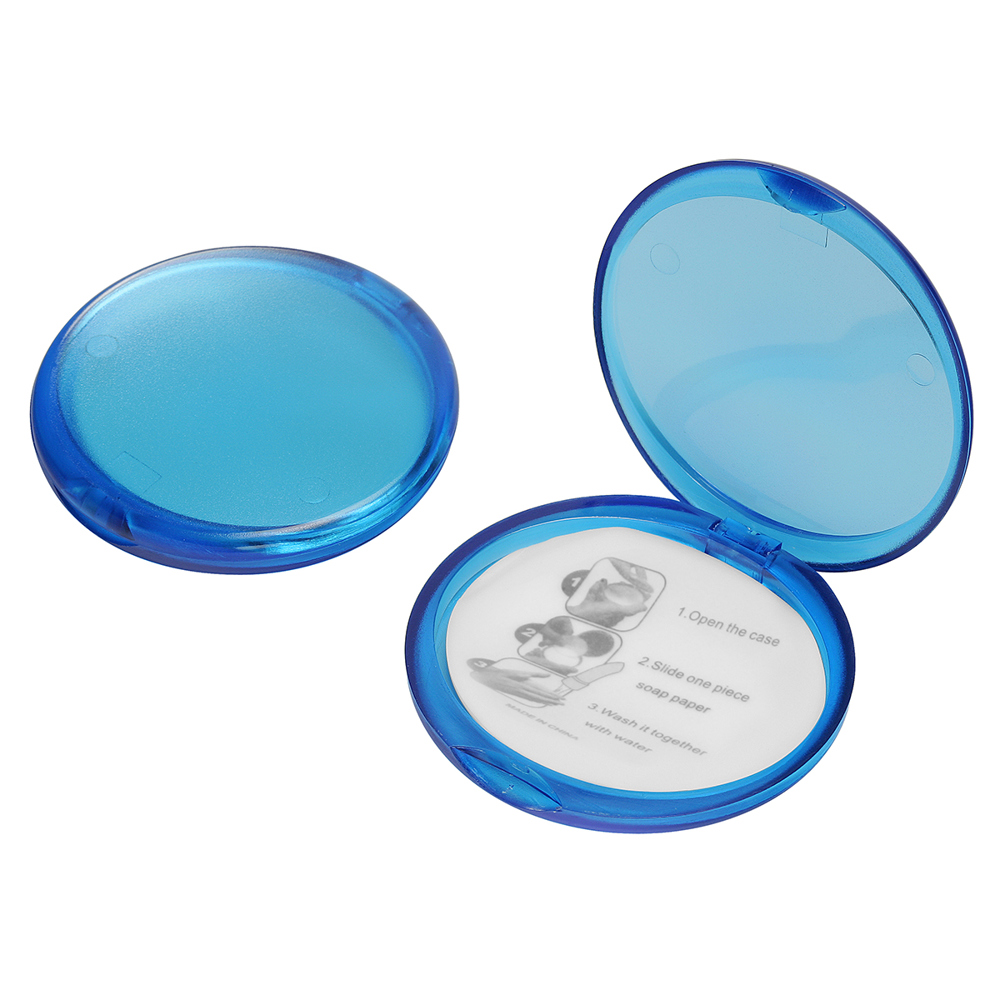 Seifendose - gefrostet blau