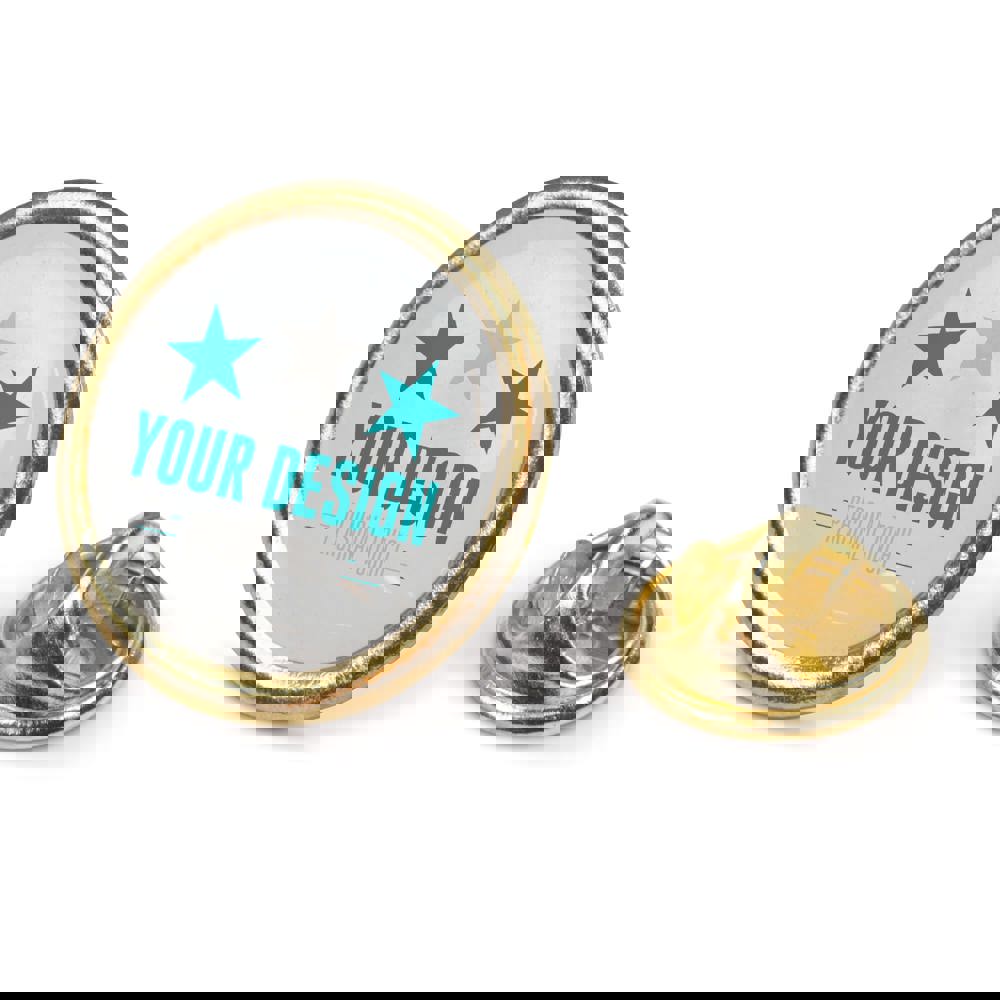 Metall Pin Ø20mm - Gold Satin