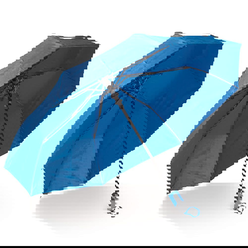 Zusammenfaltbarer 22” Regenschirm mit automatischer Öffnung - Blau