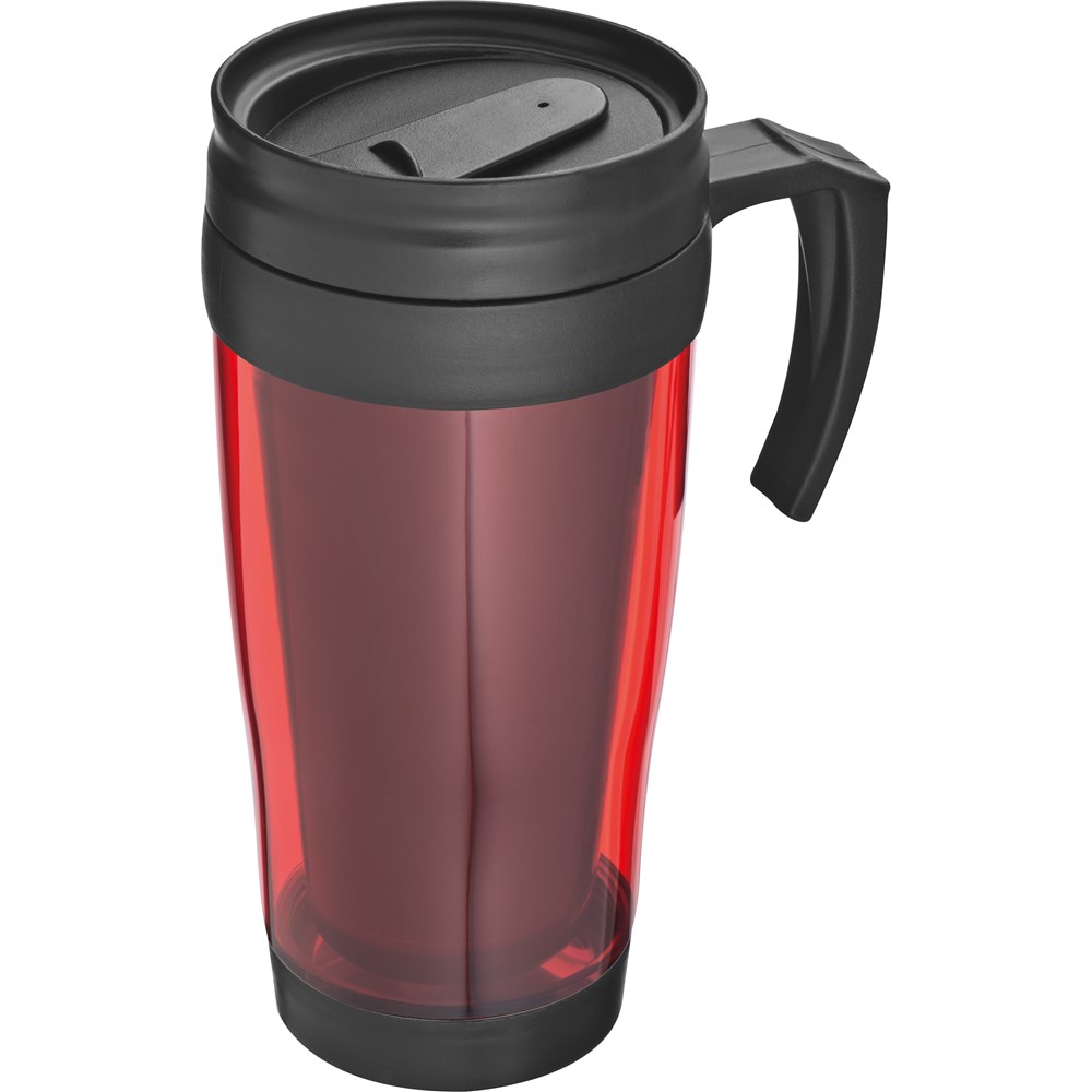 Isolierbecher aus Kunststoff, 400ml JOYCE - Rot