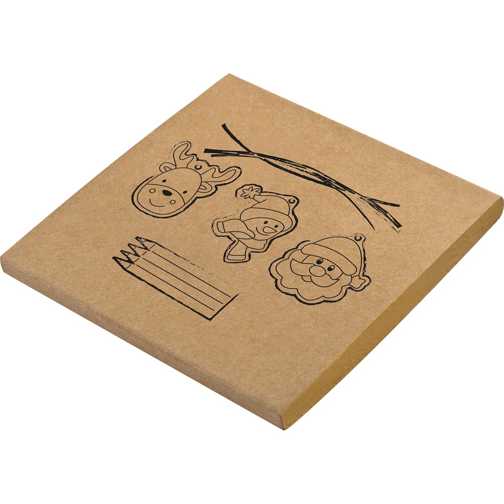 Ausmalbare Christbaumanhänger PABLO