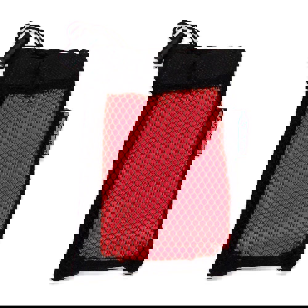 Kühlendes Handtuch aus RPET-Material, 30x80cm - Schwarz / Rot