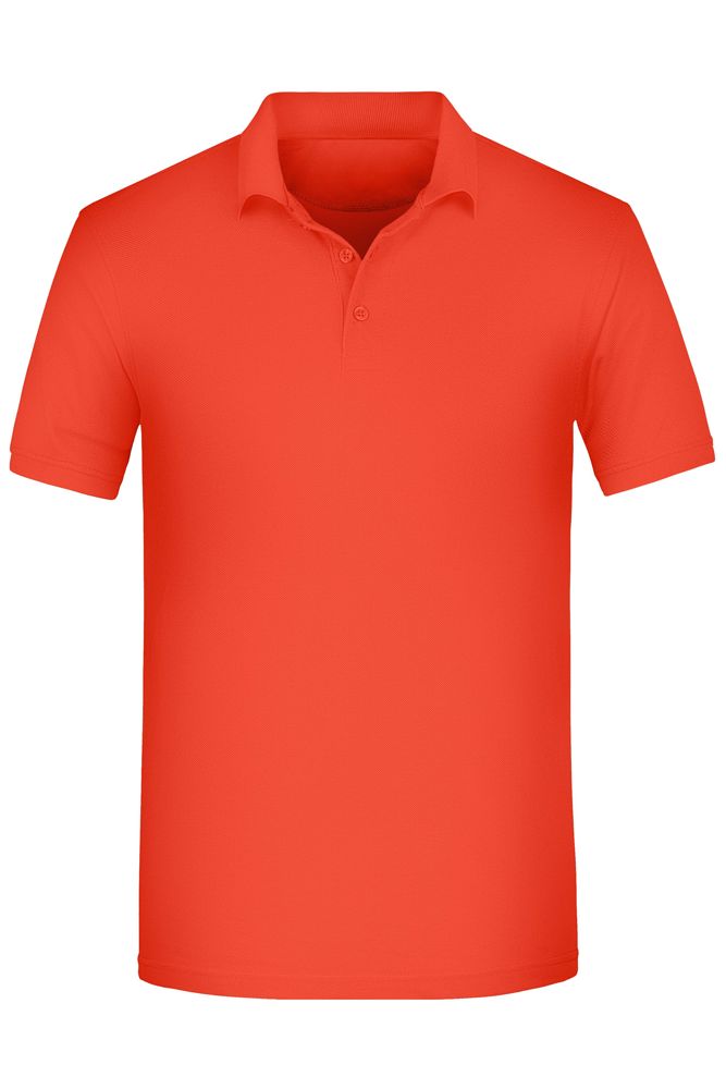 Men's ORGANIC Workwear Polo OCS Blended - Spicy-orange (ca. Pantone 485 C)