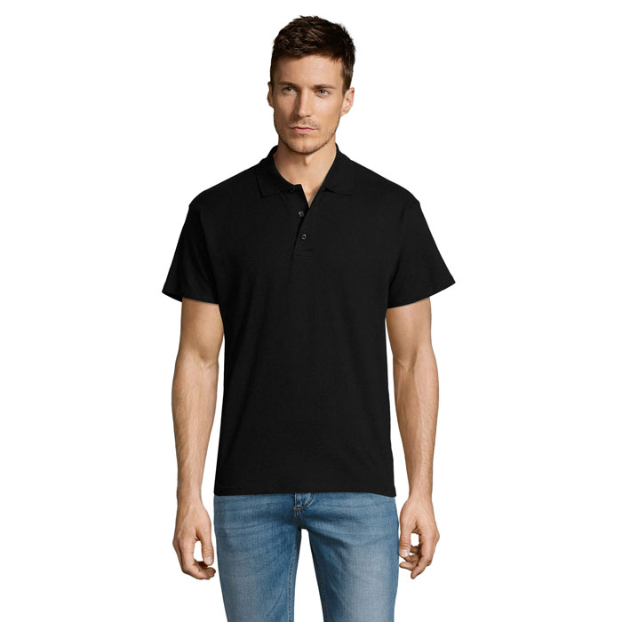 SUMMER II - SUMMER II MEN Polo 170g - schwarz