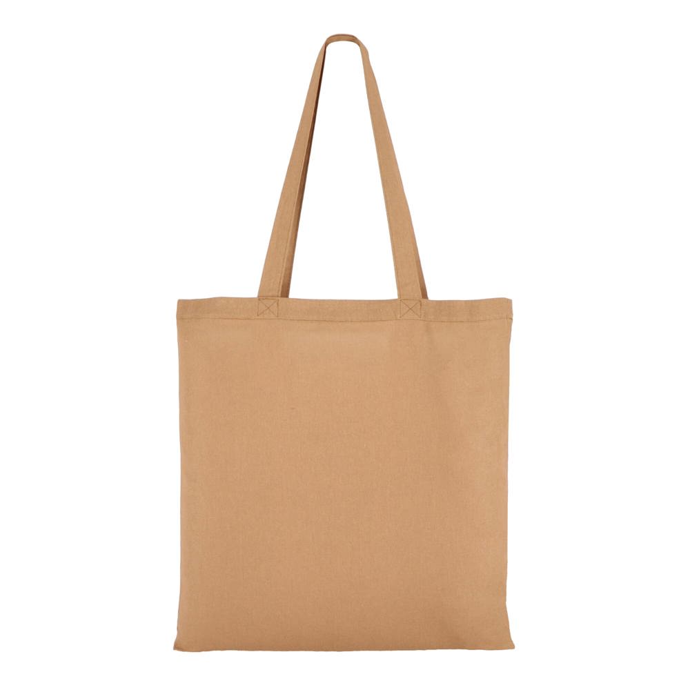 Umhängetasche Baumwolle OEKO-TEX® 140g/m² 38x42cm - Cognac