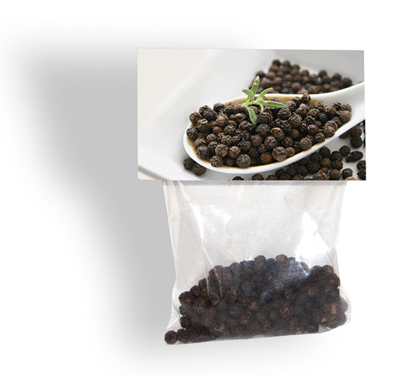 Pfefferpäckchen, inkl. Digitaldruck 1-4/0 c