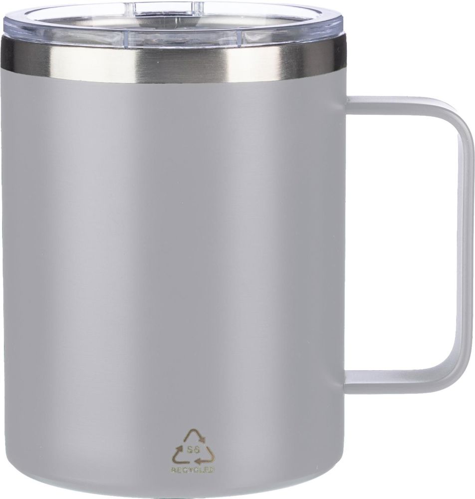Doppelwandiger Becher aus Edelstahl (300 ml) Renate - Grau