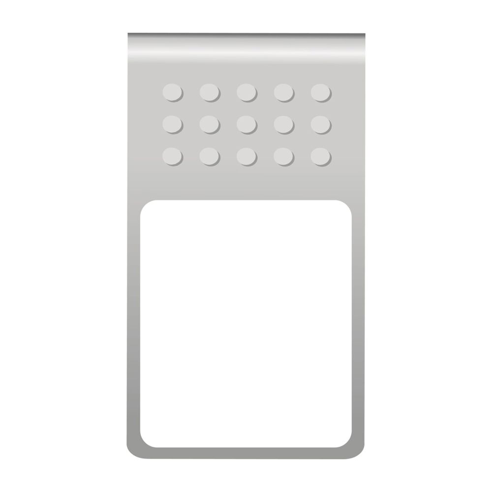 ROMINOX® Mehrweg-Büroklammer Straight Clip mit Noppen, idealer Mailingartikel für Dokumente, bis zu 18 Seiten Klemmkraft