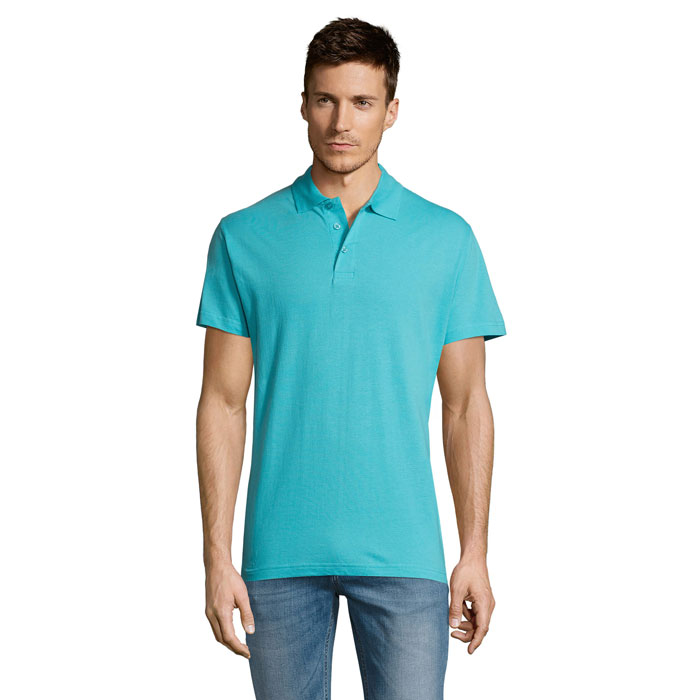 SUMMER II - SUMMER II MEN Polo 170g - Atoll-Blau
