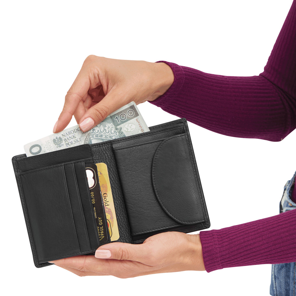 DOW JONES - Echtleder-Geldbörse