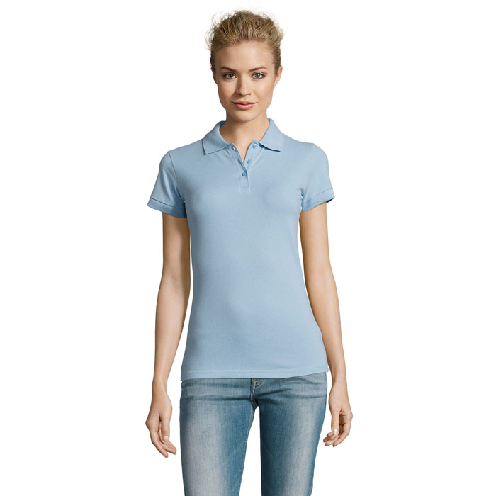 PERFECT WOMEN - PERFECT DAMEN POLO 180g - Sky Blue Pique