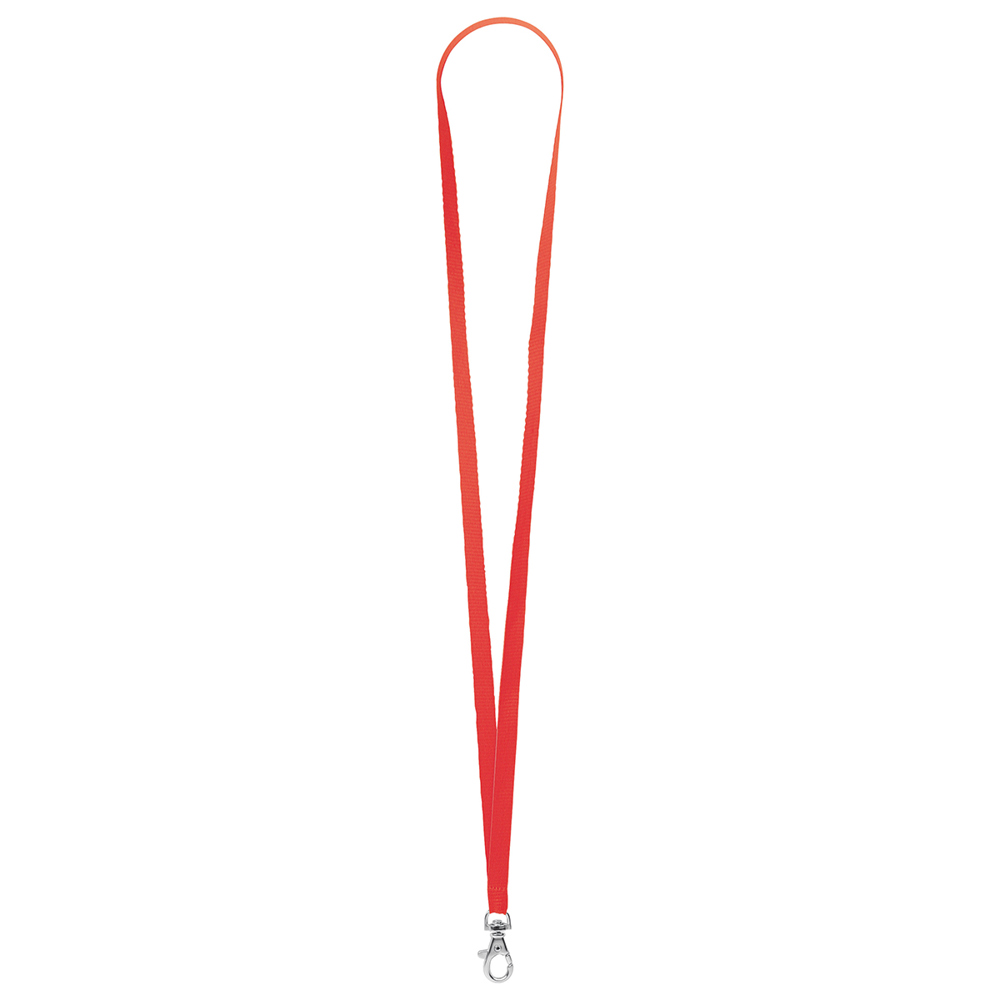 Schlüsselband/Lanyard "Standard" - Leuchtrot (ca. Pantone 032C)