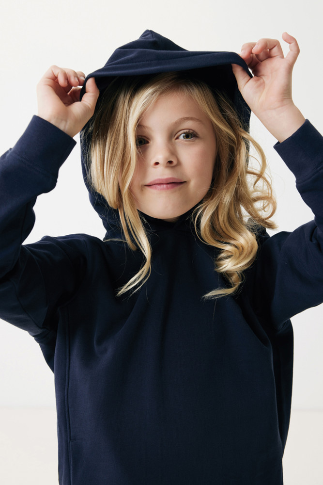 IQONIQ Yengo KidsHoodie mit Seitentaschen aus rec. Baumwolle