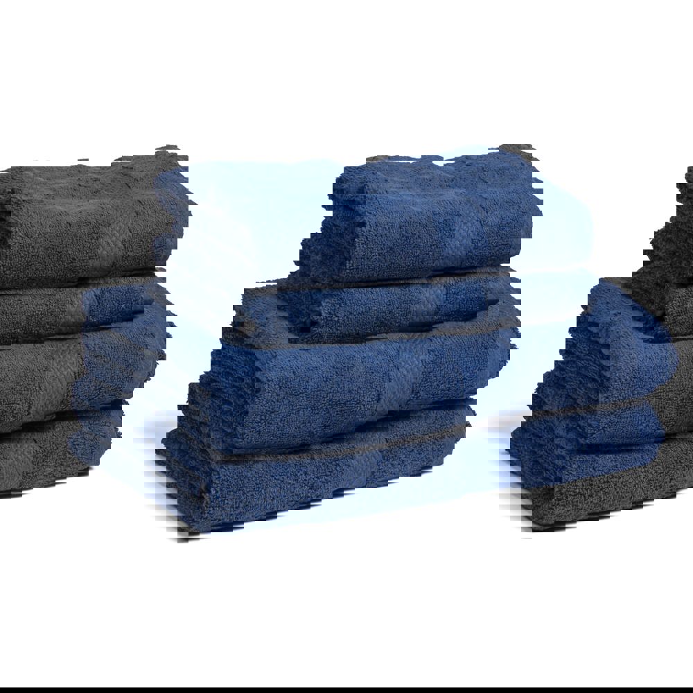 Lord Nelson Fairtrade Handtuch 70x130cm 3er Set - dunkelblau