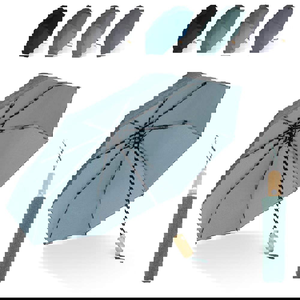 21” faltbarer Regenschirm aus R-PET -Material mit Automatiköffnung